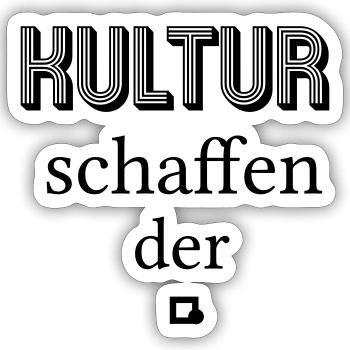 Cultural Worker - Sticker size S (10 x 10 cm) - white matte - Front