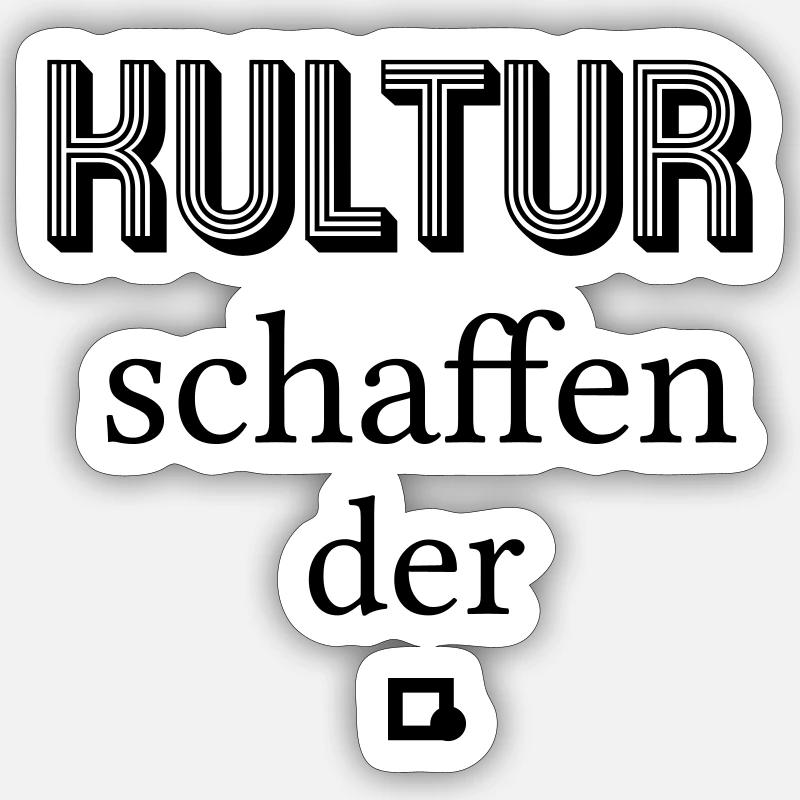 Cultural Worker Sticker size S (10 x 10 cm)