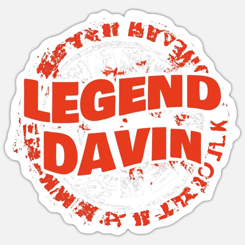 Man Davin Sticker size S (10 x 10 cm)