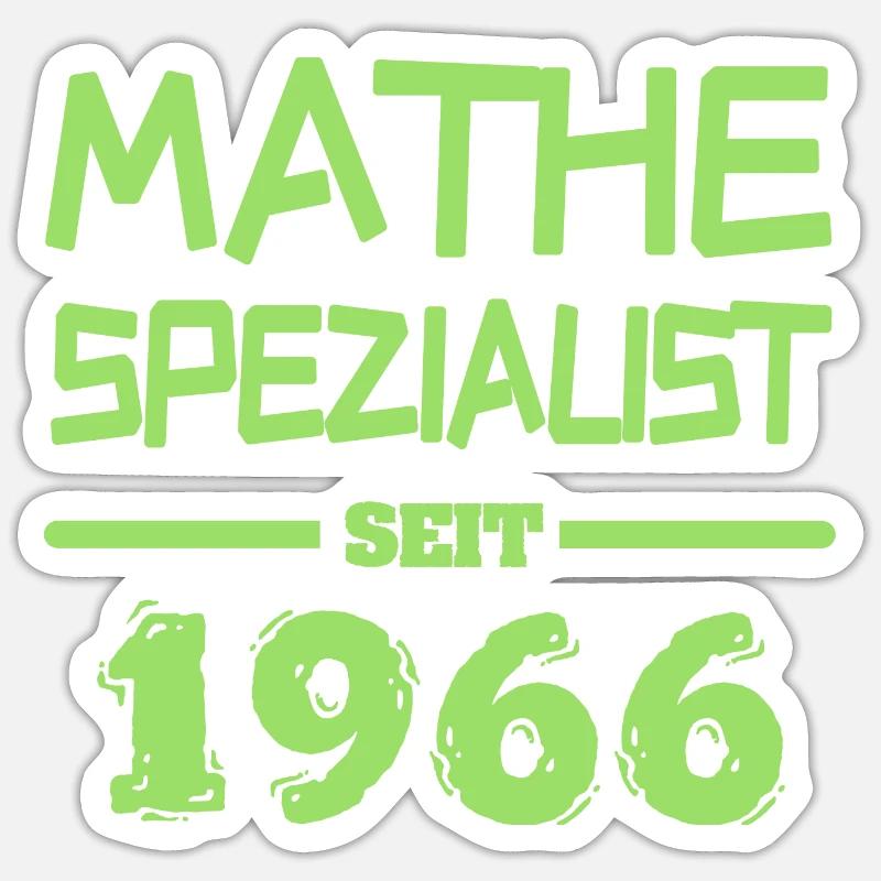 Math Specialist 1966 Sticker size S (10 x 10 cm)