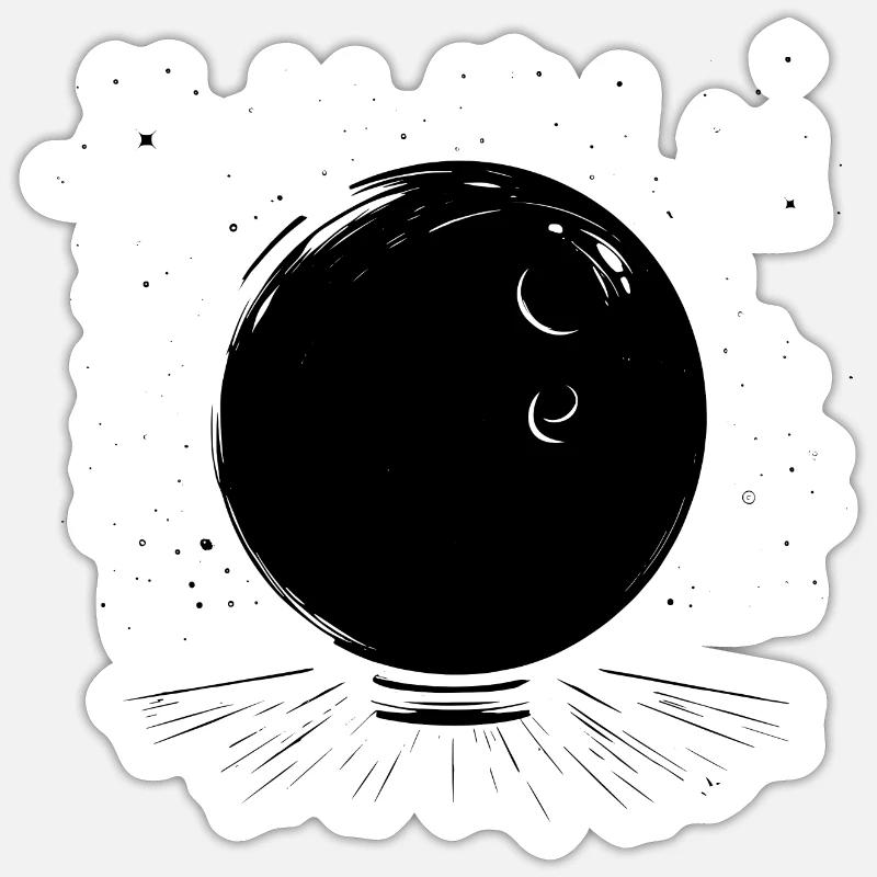 Bowling Graphics - Sticker size S (10 x 10 cm) - white matte