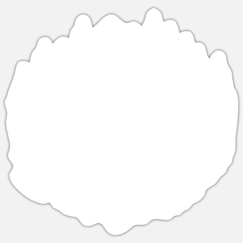 Nature Campfire Axe - Sticker size S (10 x 10 cm) - white matte