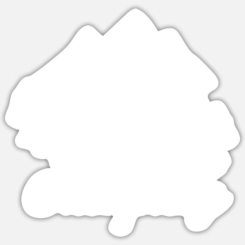 camping - Sticker size S (10 x 10 cm) - white matte