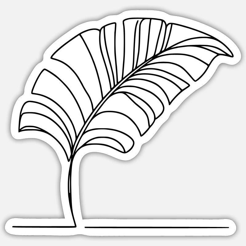 Blatt Sticker Größe S (10 x 10 cm)