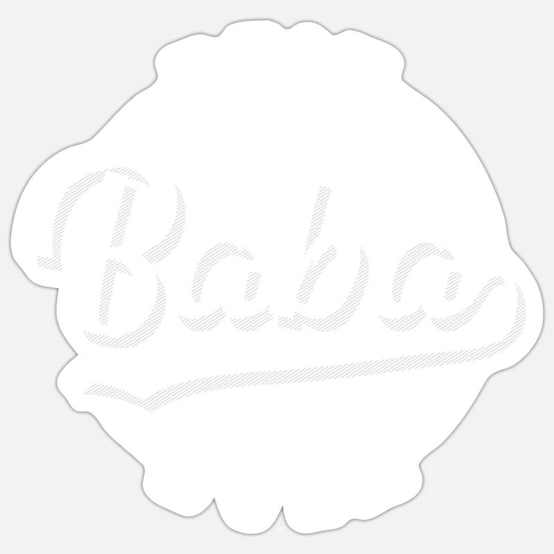 Baba - Sticker size S (10 x 10 cm) - white matte