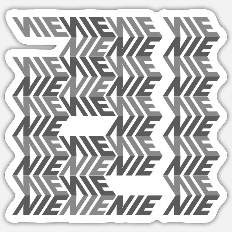 NO, dark version Sticker size S (10 x 10 cm)