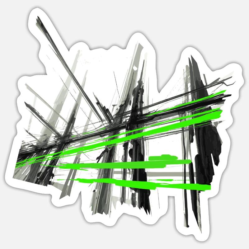 abstrakt lines Sticker Größe S (10 x 10 cm)