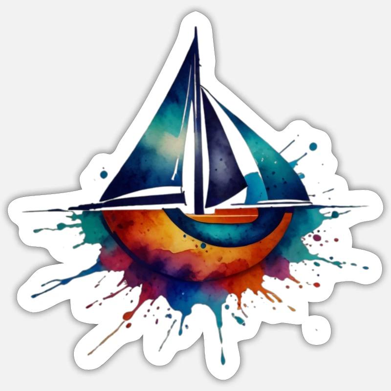 Farbexplosion Sticker Größe S (10 x 10 cm)