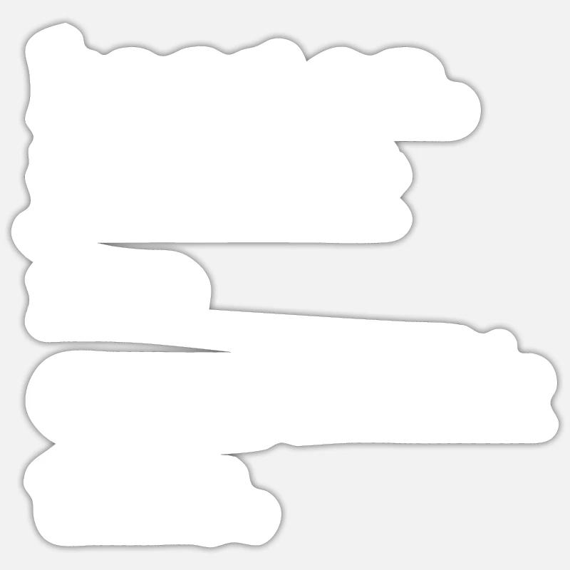 ADHD - Sticker size S (10 x 10 cm) - white matte