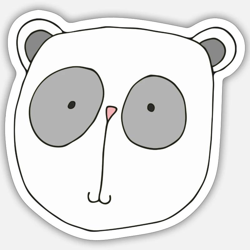 Ours Koala - Sticker taille S (10 x 10 cm) - blanc mat