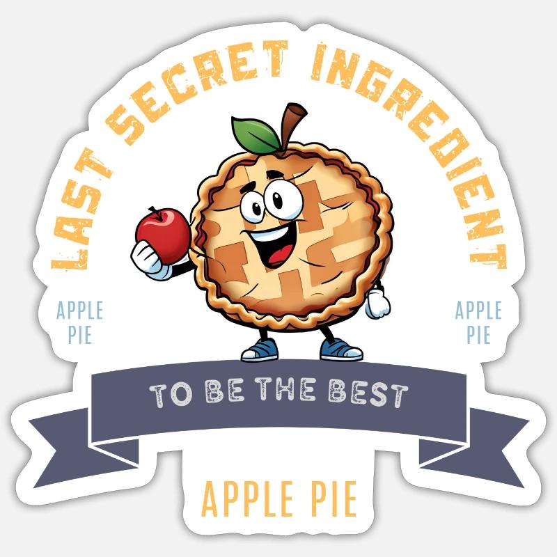 Hausgemachter Kuchen - Sticker Größe S (10 x 10 cm) - Mattweiß
