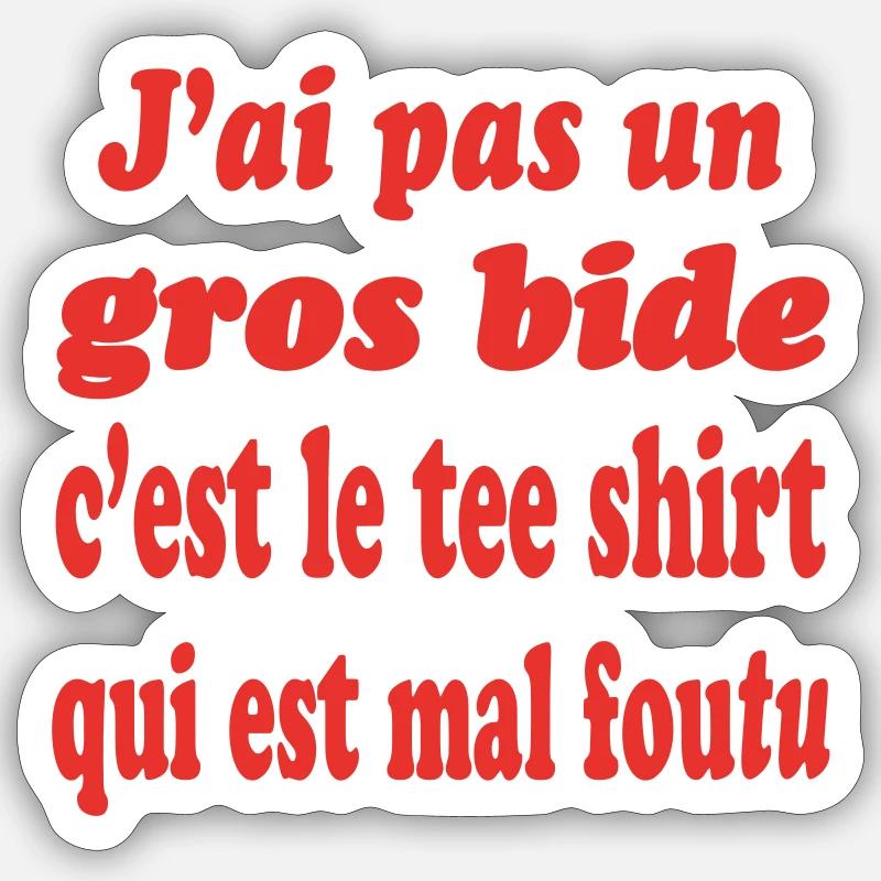 Athletic Fat - Sticker size S (10 x 10 cm) - white matte