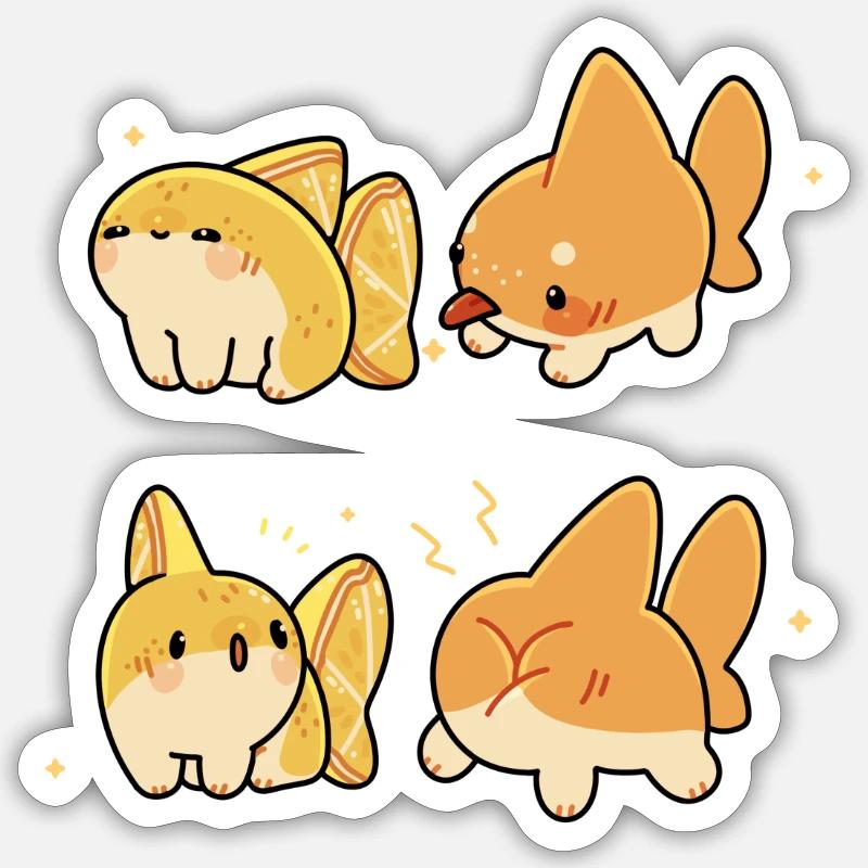 Zu sauer Sticker Größe S (10 x 10 cm)