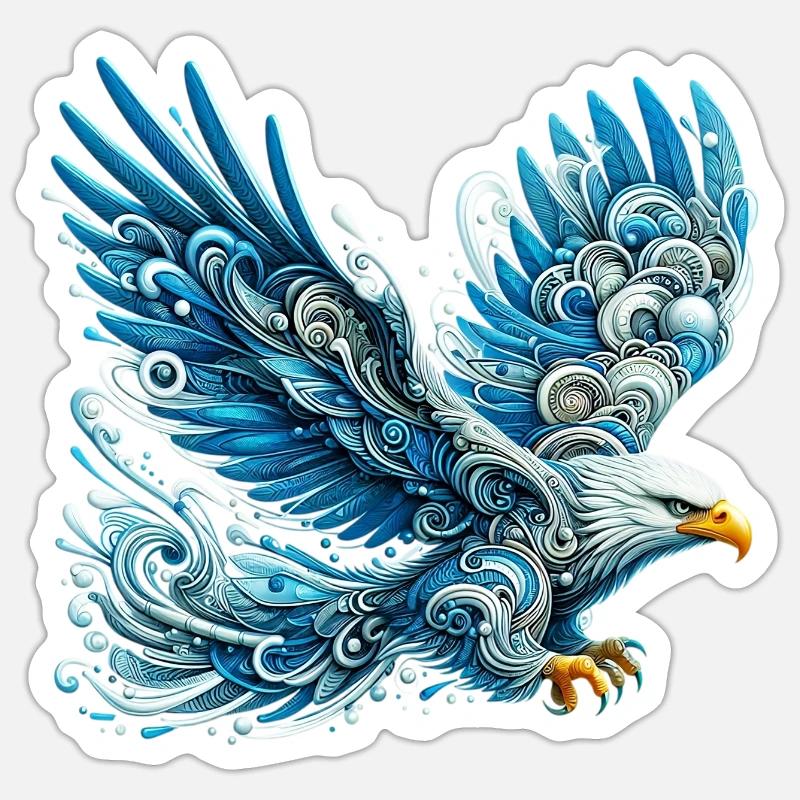 Aigle - Sticker taille S (10 x 10 cm) - blanc mat
