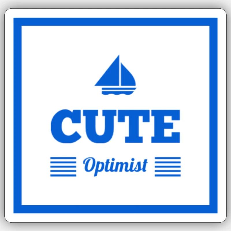 Positive Thinking Gift Idea Sticker size S (10 x 10 cm)