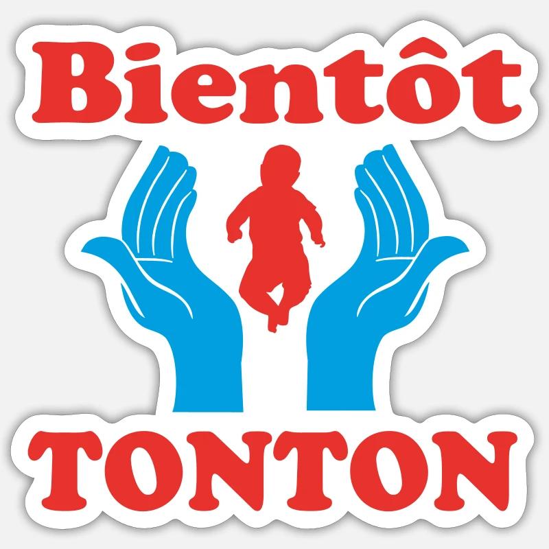 WIRD BALD ONKEL Sticker Größe S (10 x 10 cm)