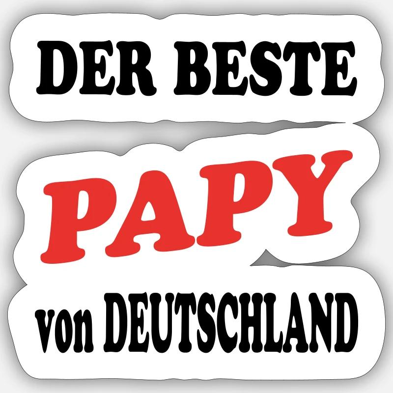 Der beste PAPY - Sticker taille S (10 x 10 cm) - blanc mat