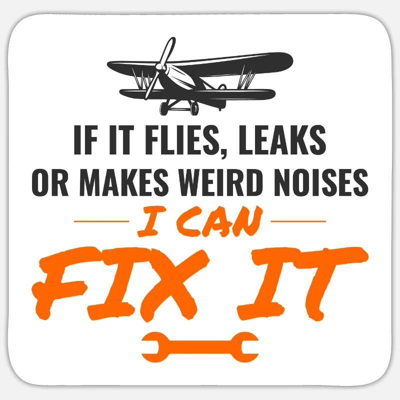 Flugzeugtriebwerksmechaniker Luftfahrttechniker Sticker Größe S (10 x 10 cm)