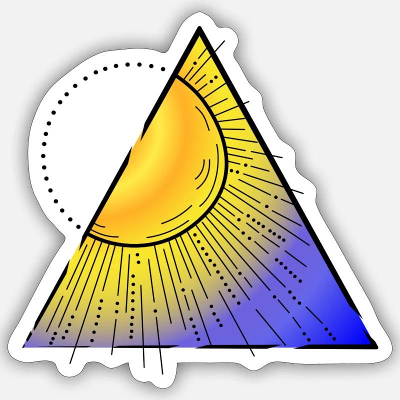 Element Feuer farbe Sticker Größe S (10 x 10 cm)