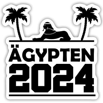 ägypten 2024 - Sticker Größe S (10 x 10 cm) - Mattweiß - Vorne