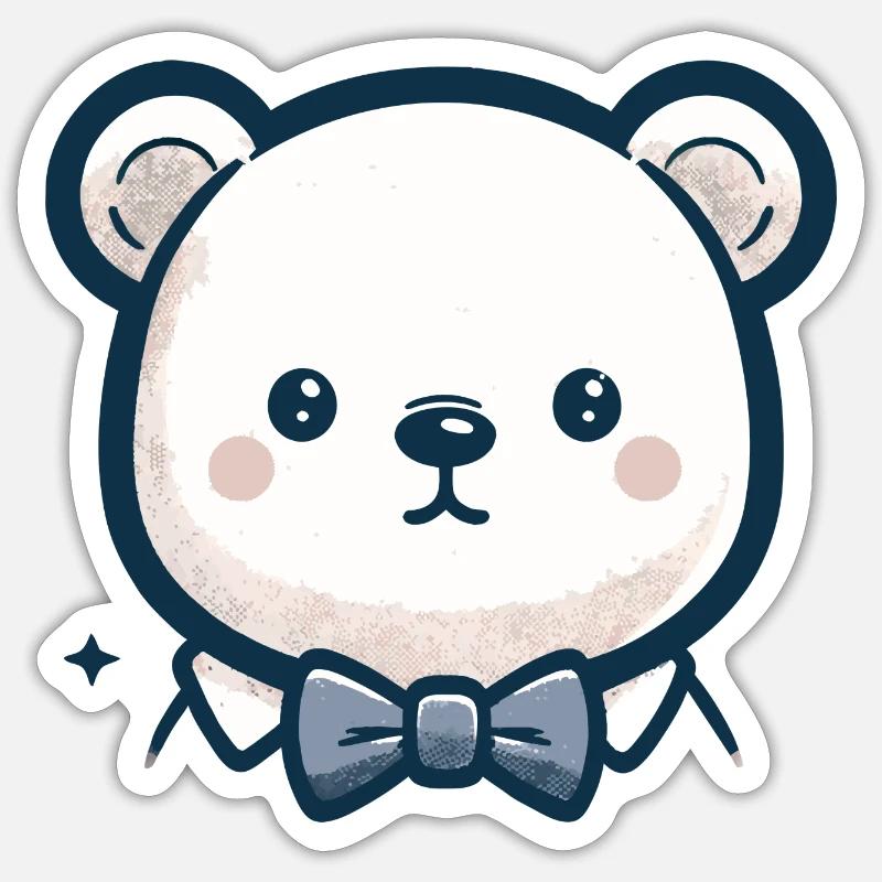 Polar bear - Sticker size S (10 x 10 cm) - white matte