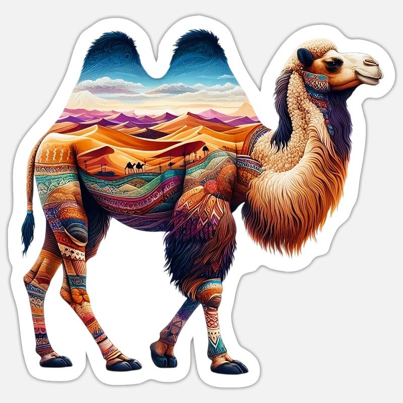 Kamel Sticker Größe S (10 x 10 cm)