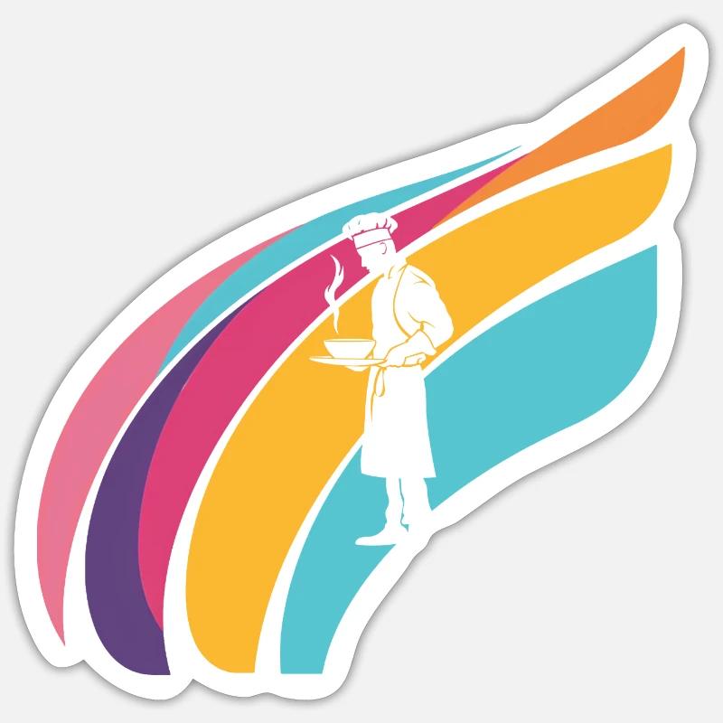 Chef, -starred chef Sticker size S (10 x 10 cm)