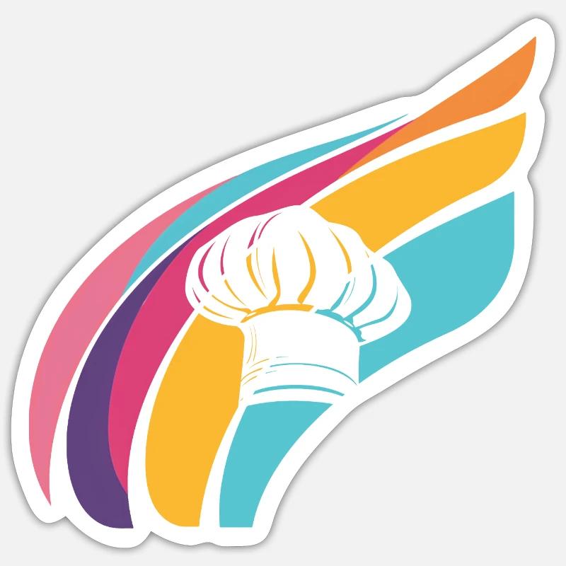 Cuisine Hobby Chef Star Chef Sticker taille S (10 x 10 cm)