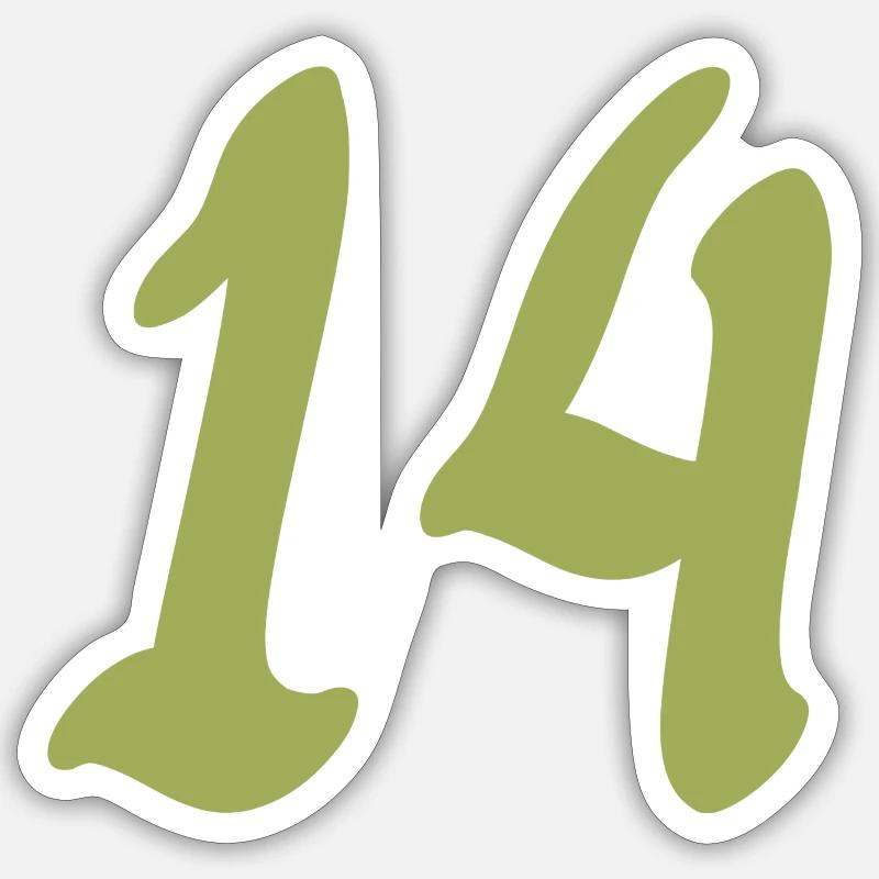 14 - Sticker size S (10 x 10 cm) - white matte