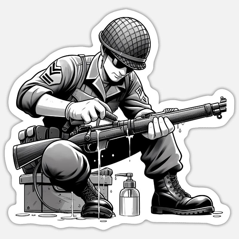 Bundesheer Abrüsten - Sticker Größe S (10 x 10 cm) - Mattweiß
