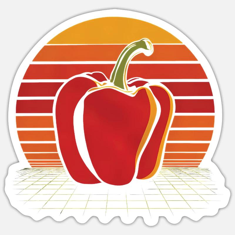Paprika Geschenk Sticker Größe S (10 x 10 cm)