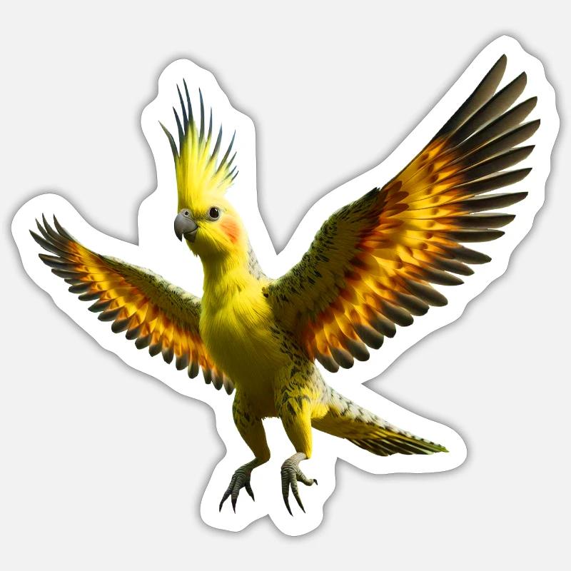 Calopsitte (21) Sticker taille S (10 x 10 cm)