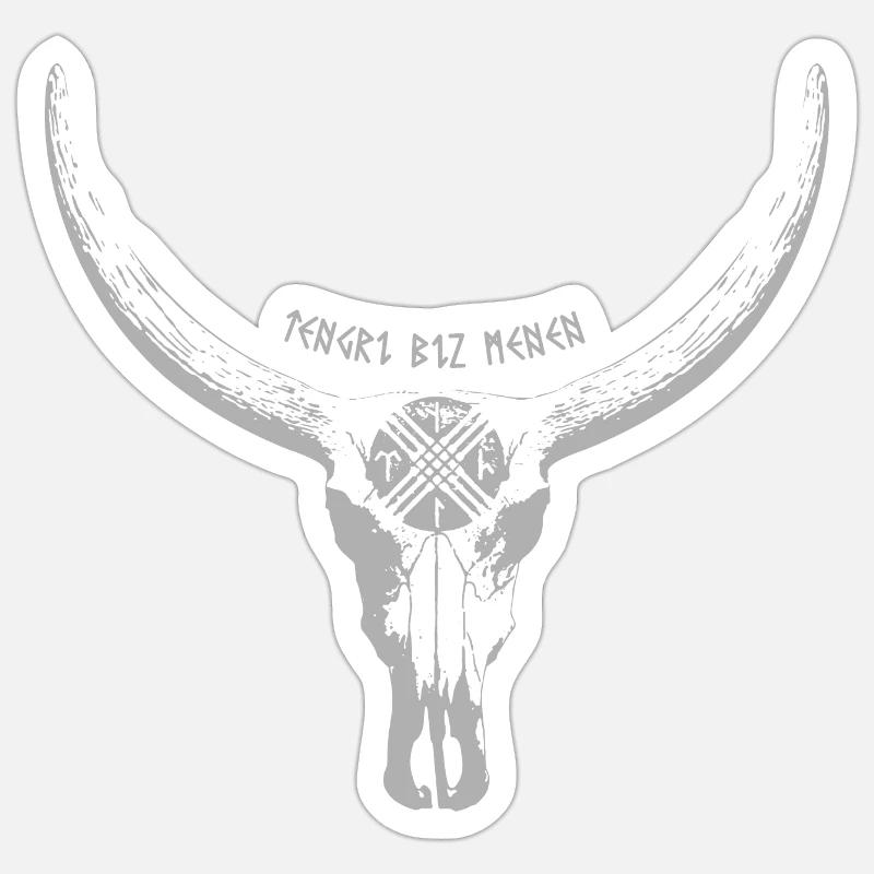 Tengri - Sticker size S (10 x 10 cm) - white matte
