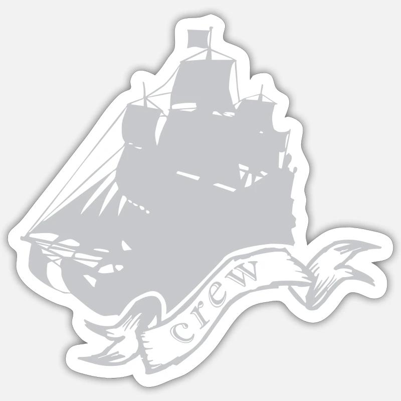 piratenschiff crew Sticker Größe S (10 x 10 cm)