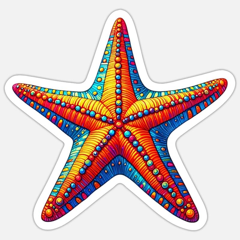 Starfish Sticker size S (10 x 10 cm)