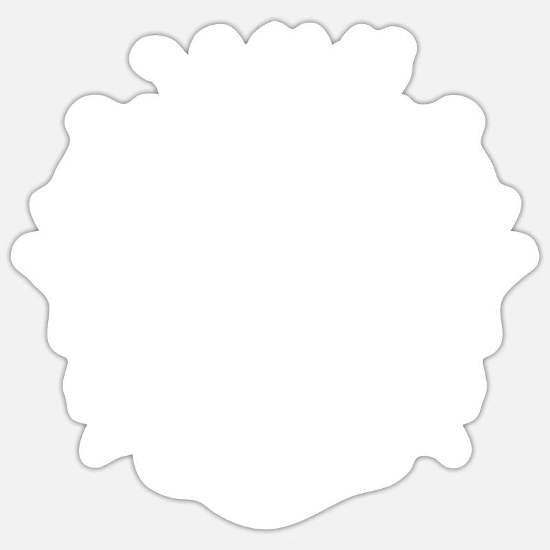Né en 2028 - Sticker taille S (10 x 10 cm) - blanc mat