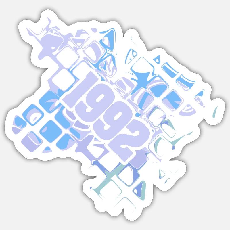 Nerd 1992 Sticker Größe S (10 x 10 cm)
