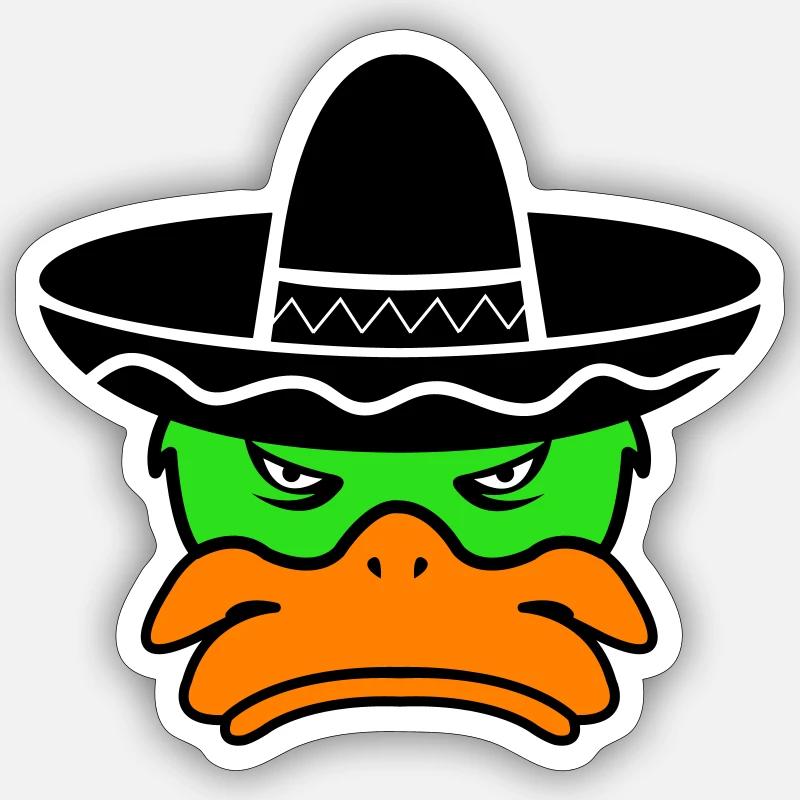 Mexico Duck 02 Sticker size S (10 x 10 cm)