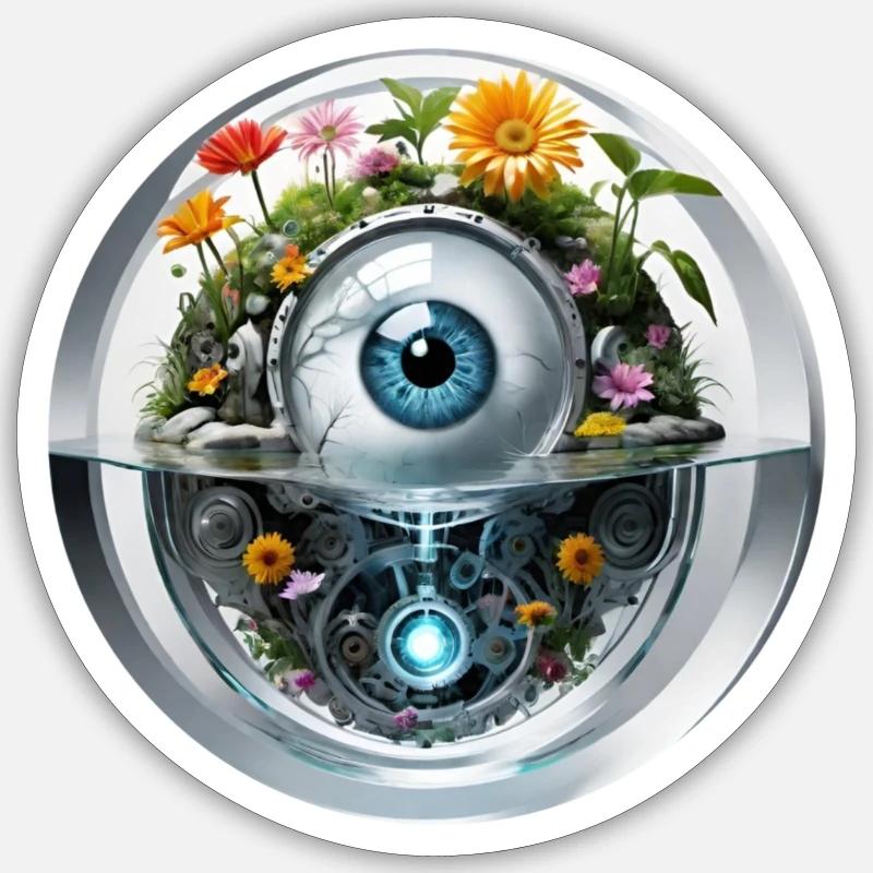 Montre - Sticker taille S (10 x 10 cm) - blanc mat
