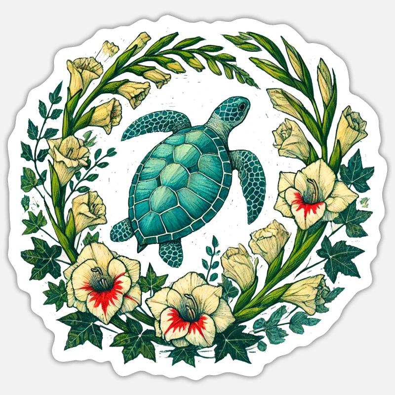 Sea Turtle Sticker size S (10 x 10 cm)