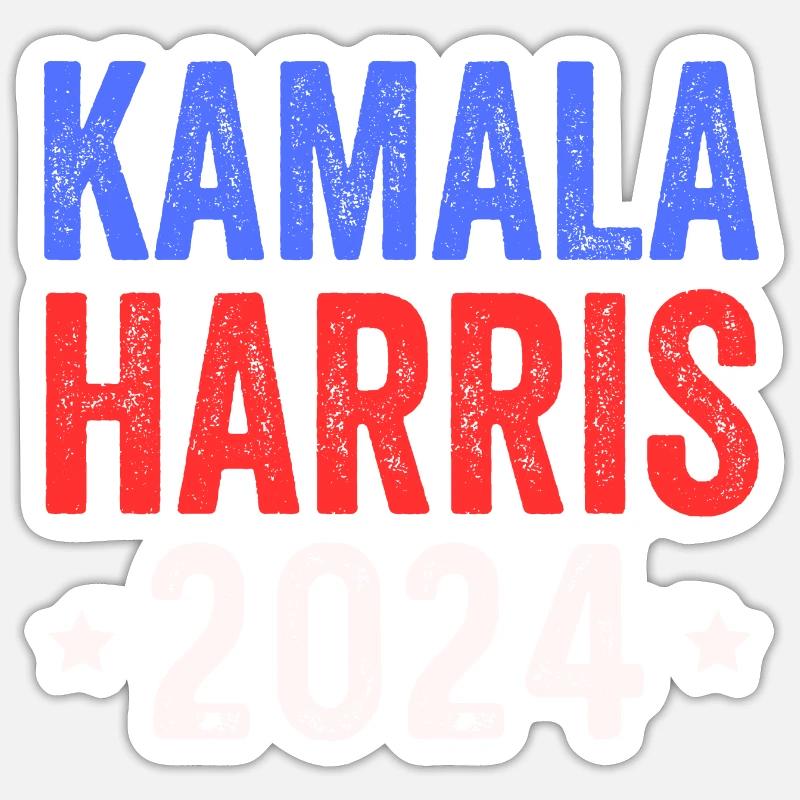 Kamala Harris 2024 - Sticker size S (10 x 10 cm) - white matte
