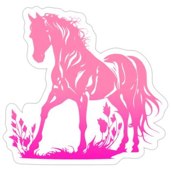 Cowboy Funny Cowboy Hat Wild Western Rodeo Texas - Sticker size S (10 x 10 cm) - white matte - Front