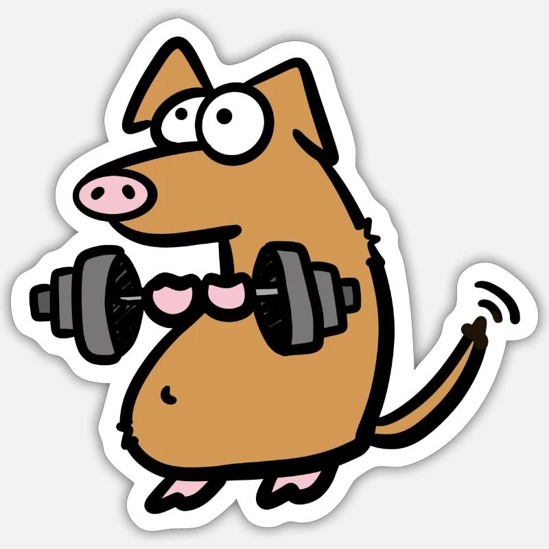 Moi plus faible - Sticker taille S (10 x 10 cm) - blanc mat
