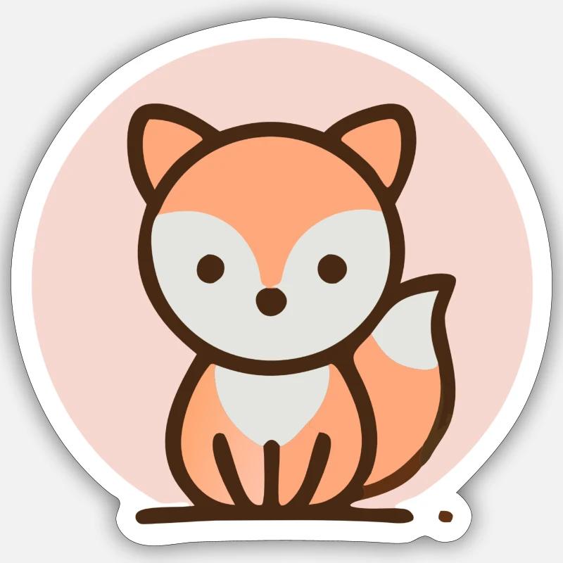 Fuchs Sticker Größe S (10 x 10 cm)