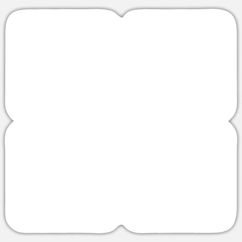 Brezel - Sticker Größe S (10 x 10 cm) - Mattweiß