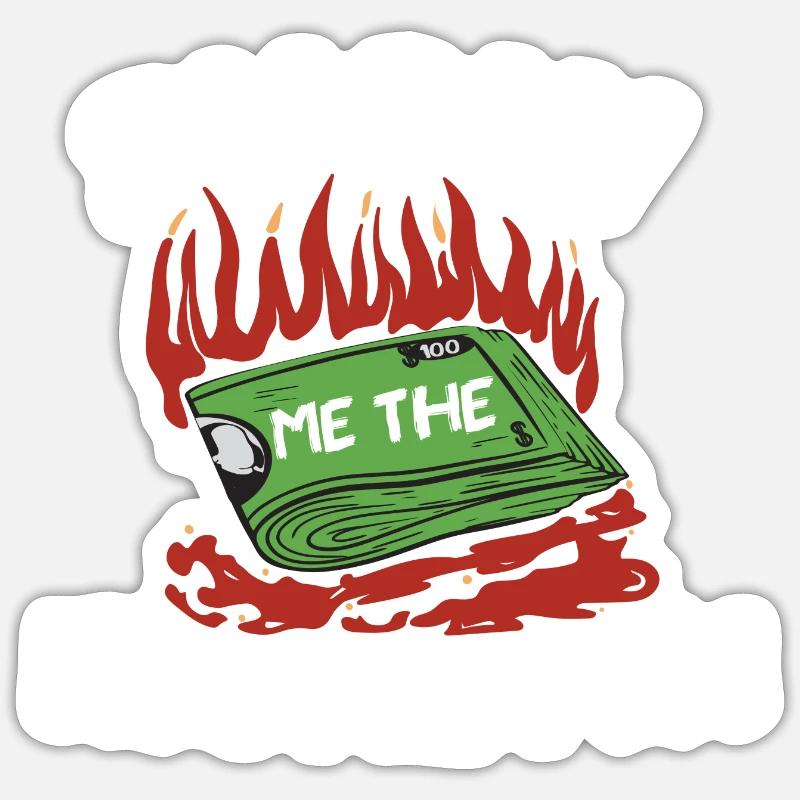 Conception d’argent d’exposition pour les professionnels à revenu élevé Sticker taille S (10 x 10 cm)