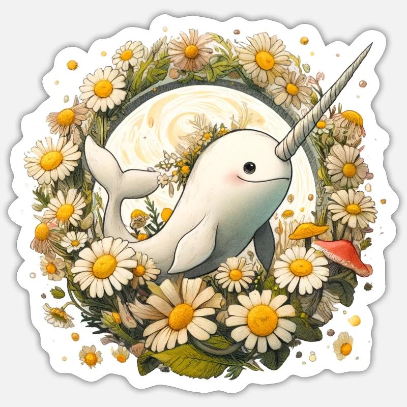 Narwhal Sticker size S (10 x 10 cm)