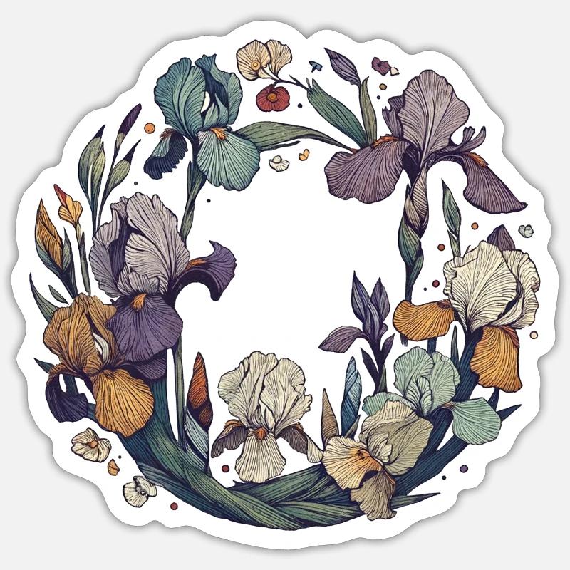 Iris Sticker taille S (10 x 10 cm)