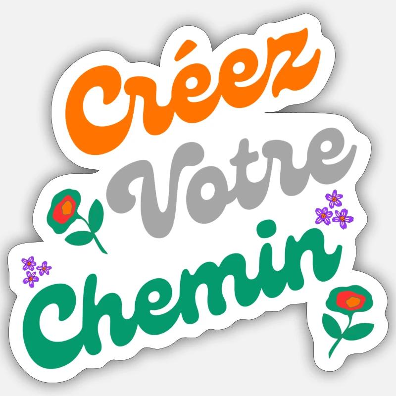 Le chemin de la créativité Sticker taille S (10 x 10 cm)