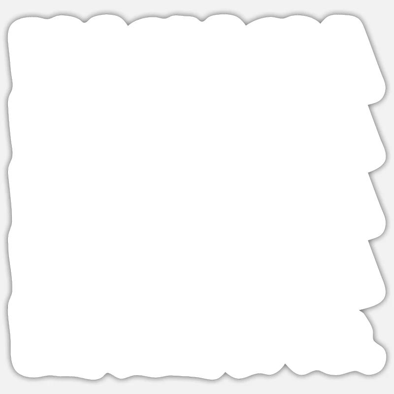 HAHAHA non. - Sticker taille S (10 x 10 cm) - blanc mat